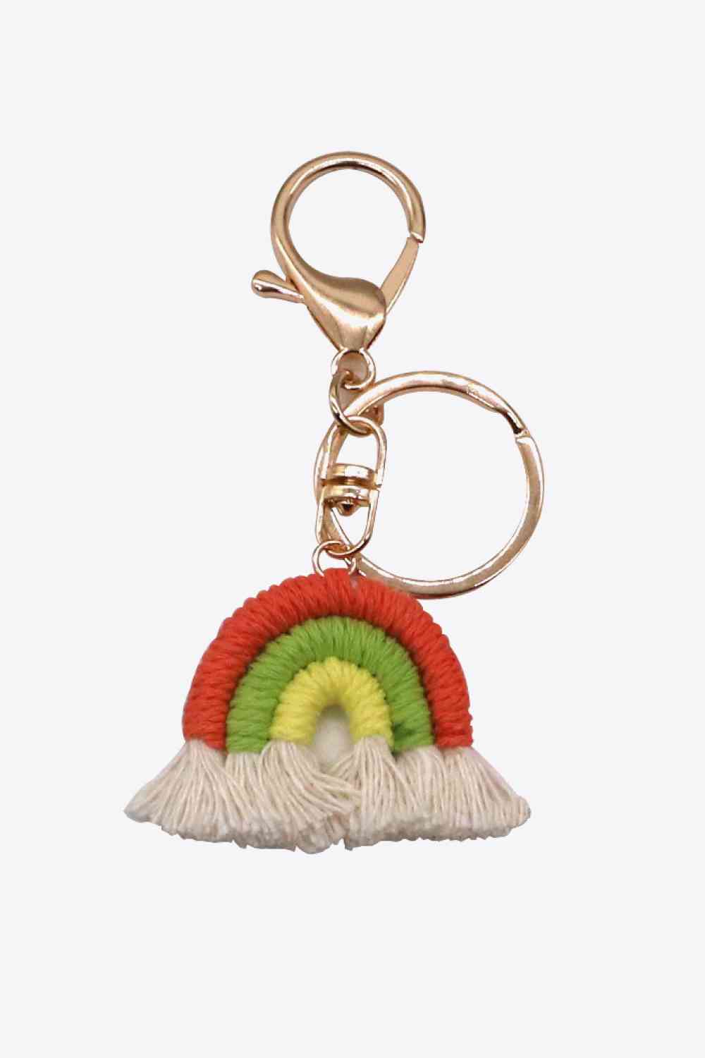 Assorted 4-Pack Rainbow Fringe Keychain